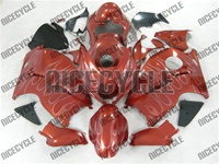 Burgundy Metallic Ghost Flame Suzuki GSX-R 1300 Hayabusa Fairings