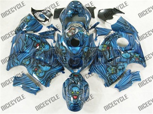 Custom Airbrush Demons Suzuki GSX-R 1300 Hayabusa Fairings