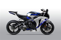 Honda CBR 1000RR Two Bros Silver Blue Fairings