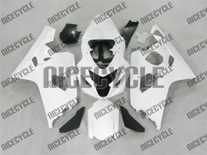 Glossy White Suzuki GSX-R 600 750 Fairings