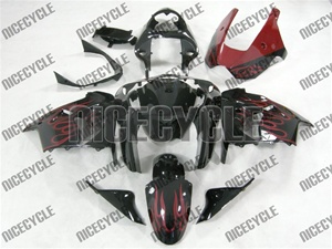 Kawasaki ZX9R Red Fire Fairings