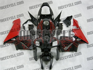 Honda CBR 600RR Red Flame Fairings