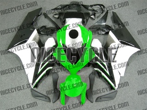 Honda CBR 1000RR White/Green OEM Style Fairings