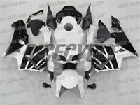 Honda CBR 600RR Pure White/Black Fairings
