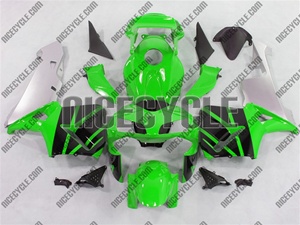 Honda CBR 600RR Green/Silver Fairings