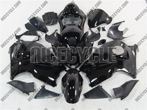 Black on Black Tribal Suzuki GSX-R 1300 Hayabusa Fairings