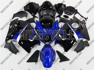 Candy Blue/Black Suzuki GSX-R 1300 Hayabusa Fairings