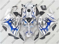 Honda CBR 1000RR Silver/Blue Tribal Fairings