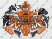 Suzuki GSX-R 1300 Hayabusa Custom Orange Tribal Fade Fairings