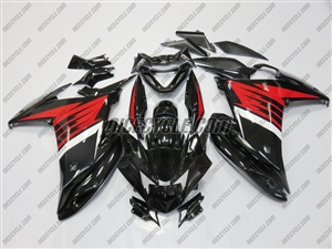 Yamaha FZ6R Black/White/RedFairings