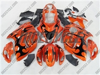 Suzuki GSX-R 1300 Hayabusa Metallic Orange Tribal Fairings