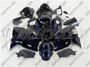 Suzuki GSX-R 1300 HayabusaMetallic Blue Flames  Fairings