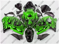 Suzuki GSX-R 1300 Hayabusa Evil Green Tribal Fairings