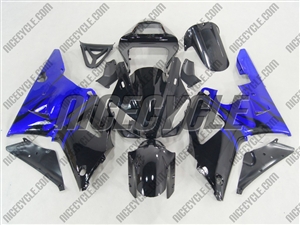 Electric Blue Flames Yamaha YZF-R1 Fairings