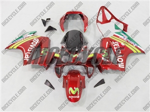 Red Movistar Honda VFR 800 Fairings