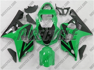 Green/Black Accent Suzuki GSX-R 600 750 Fairings