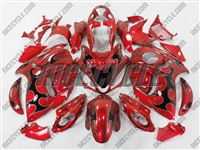 Candy Red Tribal Suzuki GSX-R 1300 Hayabusa Fairings