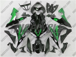 Yamaha YZF-R1 Black/Green Accents Fairings