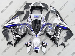 Kawasaki ZX6R Playboy Blue Fairings