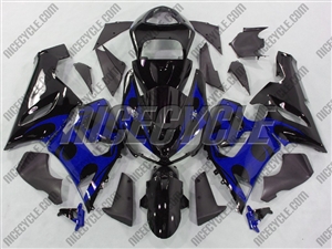 Kawasaki ZX6R Blue Tribal Fairings