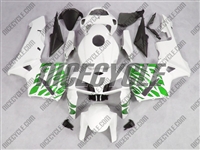 Honda CBR600RR Green Tribal on White Fairings