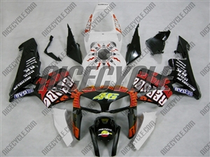 Honda CBR600RR White Rossi Repsol Fairings