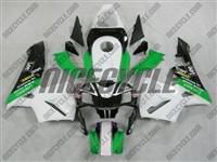 Honda CBR600RR Green/White Race Fairings