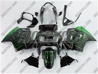 Honda VFR-800 Green Flame Fairings