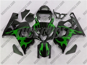 Tribal Green Suzuki GSX-R 600 750 Fairings