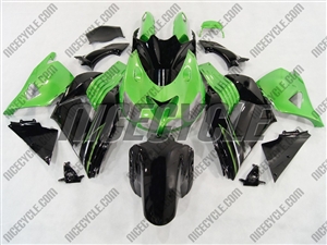 Green/Black Kawasaki ZX14R Fairings