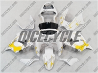 Kawasaki ZX9R Yellow Tribal Fairings