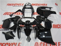 Motorcycle Fairings Kit - Gloss Black 1998-1999 Kawasaki ZX9R Motorcycle Fairings | # 2572-1