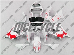 Kawasaki ZX9R Red Tribal Fairings