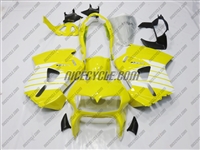 Yellow/White Honda VFR 800 Fairings