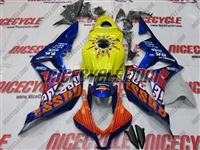 Blue Repsol Honda CBR600RR Motorcycle Fairings