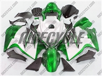 Suzuki GSX-R 1300 Hayabusa Green on White Fairings