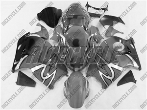 Suzuki GSX-R 1300 Hayabusa Silver Tribal Fade Fairings