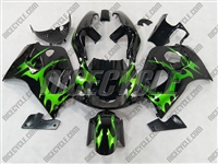 Suzuki Green Tribal SRAD GSX-R 600 750 Fairings