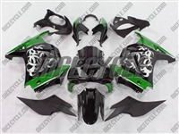 Ninja 250R Tribal Graphic Green Fairings