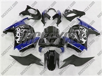 Ninja 250R Tribal Graphic Blue Fairings