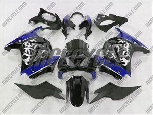 Ninja 250R Tribal Graphic Blue Fairings