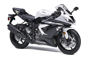 White/Black Kawasaki ZX636 Fairing