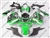 White/Green Monster Style Ninja 250R Fairings