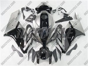 Honda CBR 1000RR OEM Style Silver/Black Fairings