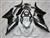 Kawasaki ZX636 White Black Fairing