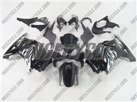 Black Tribal White Ninja 250R Fairings