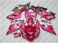 Pink West Kawasaki ZX6R Fairings