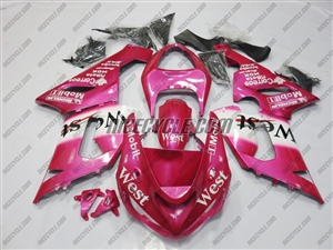 Pink West Kawasaki ZX6R Fairings