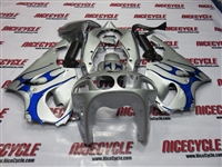 Kawasaki ZX-7R Silver/Blue Tribal Fairings