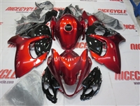 Candy Red/Black Suzuki GSX-R 1300 Hayabusa Fairings